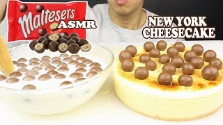 ASMR MALTESERS CEREAL AND MALTESRS CHEESECAKE [upl. by Alrich]