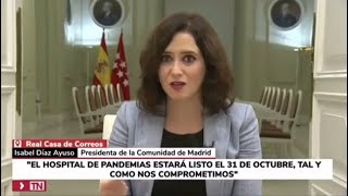 Isabel Díaz Ayuso Y El Hospital De Valdebebas  Impactantes Declaraciones [upl. by Nevram]