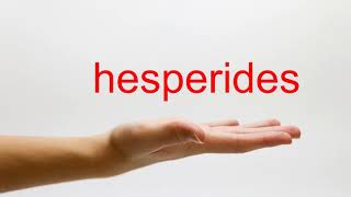 How to Pronounce hesperides  American English [upl. by Hertz283]