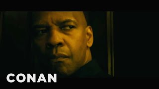 Denzel Washington Tries Too Hard At Suspense  CONAN on TBS [upl. by Lemrej]