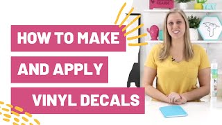 How To Make and Apply Vinyl Decals With Your Cricut [upl. by Yup]