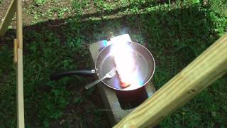 Solar Cooking a Frozen Steak with a Fresnel Lens Solar Cooker [upl. by Mcintosh]