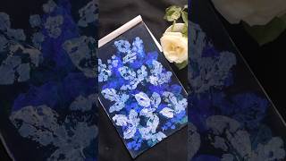 Rose leaves painting🌱 Simple painting Simple art video Leaf painting satisfyingvideo simpleart [upl. by Niboc]