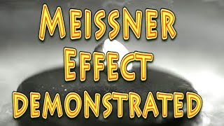 Meissner Effect demonstrated basic [upl. by Goldfinch955]