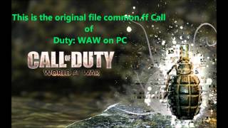 This original file commonff CoD  WAW on PC from last update 17 [upl. by Lani]