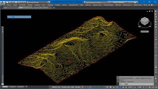 Como visualizar curvas de nivel con depresión y el recorrido de la gota de agua en Civil 3D [upl. by Phebe]