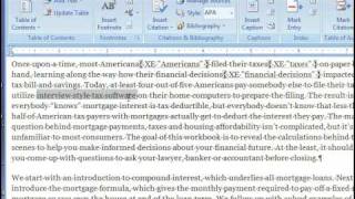 Book Indexing  How To Make A Book Index In Microsoft Word [upl. by Lange713]