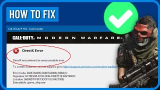 How to Fix Modern Warzone 2 DirectX Error with Error Code 0x887A0005 2024 [upl. by Gnoc]