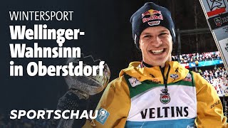 Vierschanzentournee Wellinger fliegt und siegt in Oberstdorf  Sportschau [upl. by Notreb]