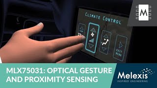 Optical Sensors Proximity Gesture Sensing and Driver Monitoring MLX75031 [upl. by Sitrik]