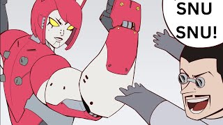 The ultimate robot waifu gives you DEATH BY SNU SNU  comic dub [upl. by Bloxberg]