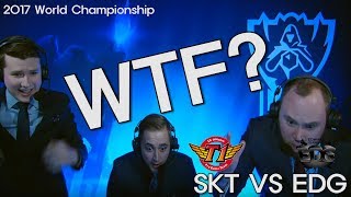 SKT VS EDG 기적의 한타 전세계 해설진 반응  The reaction of commentators around the world  SKT VS EDG [upl. by Malva]