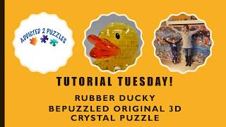 Duck 3D Crystal Puzzle by Bepuzzled Tutorial [upl. by Mou206]