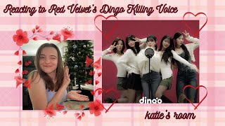 Reacting to Red Velvets Dingo Killing Voice  katies room [upl. by Hctub]