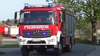 Moorbrand in Esinger Moor Einsatzfahrten Feuerwehr  THW Kreis Pinneberg [upl. by Gala]