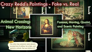 ACNH Jolly Redds Treasure Trawler  Real vs Fake Paintings Vol 1 Famous Moving Quaint Scenic [upl. by Reinert]