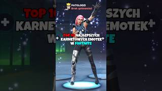 TOP 10 NAJLEPSZYCH KARNETOWYCH EMOTEK W FORTNITE fortnite [upl. by Yanahs656]