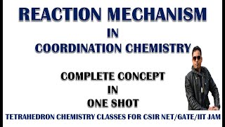 REACTION MECHANISM IN COORDINATION CHEMISTRY FOR CSIR NETGATE [upl. by Anaj540]