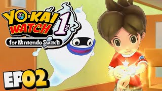 YoKai Watch 1 HD Nintendo Switch Part 2 JIBANYAN JUMPED TOO HIGH English Gameplay Walkthrough [upl. by Arri946]