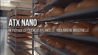 Nettoyage cryogénique balancelle en boulangerie industrielle  Agroalimentaire  Cryoblaster® [upl. by Erlina]