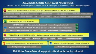 Corso amministrazione azienda produzione con licenza software Access Tutorials tools Microsoft 365 [upl. by Asiret]