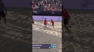 A Beach SuperRally just Hits Different volleyball beachvolleyball europeanvolleyball [upl. by Annagroeg]