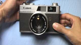 キャノン キャノネットQL17初期型の使い方 CANON CANONET QL17 the first How to use 1960s Rangefinder camera [upl. by Fabrin]