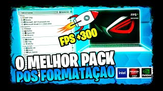 O MELHOR PACK PÓS FORMATAÇÃO DO MUNDO  PACK PARA OTIMIZAR SEU WINDOWS 10  11  81  2023 [upl. by Avivah]