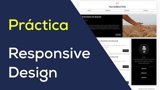 Práctica Como Transformar un Sitio a Responsive con CSS Grid Unidades EM y REM [upl. by Ledua650]