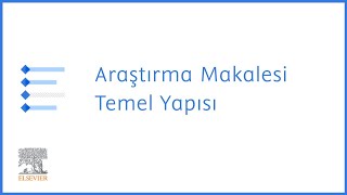 Araştırma Makalesi Temel Yapısı [upl. by Akima]