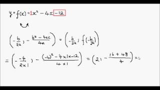 How to Sketch a Parabola  Example 2 y  x2  4x  12 [upl. by Acinoed12]