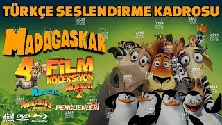 Madagaskar Serisi 1234 Türkçe Dublaj Kadrosu [upl. by Nodnahs]