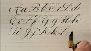 how to write in copperplate  for beginners [upl. by Trik]