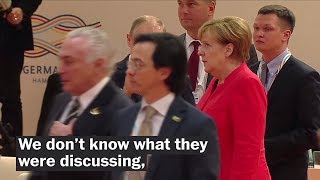 Watch Angela Merkels viral eyeroll [upl. by Venator]