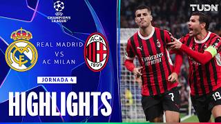 HIGHLIGHTS  Real Madrid vs Milan  UEFA Champions League 2425  TUDN [upl. by Jankey]