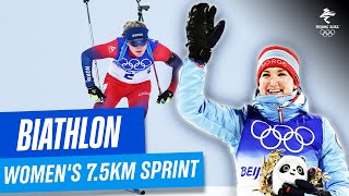 Biathlon  Womens 75km Sprint  Full Replay  Beijing2022 [upl. by Ynohtnaleahcim]