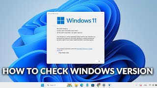 How to Check Windows Version in LaptopPC windows 1110 [upl. by Ayenet]