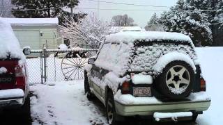 Christmas Snow 2010  Huntersville NC [upl. by Yajnas]