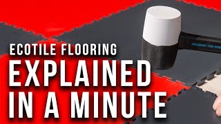 Ecotile Interlocking Floor Tiles Explained In Less Than A Minute [upl. by Trey]