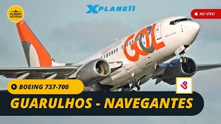 XPLANE 1155 Live Boeing 73776N  Guarulhos Intl SBGR✈️SBNF Navegantes Min Victor Konder [upl. by Barbour941]