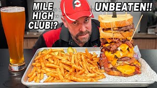 Join the “Mile High Club” by Eating In Plane Views Undefeated Burger Challenge in Milwaukee [upl. by Syned86]