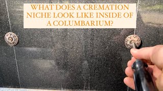 What Does a Cremation Niche look like inside of a Columbarium [upl. by Rebmac]