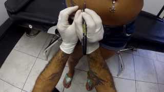 Microdermal Piercing Body Piercing By Crea ZEdge Tattoo amp Body Piericng Sarasota FL [upl. by Nyram]