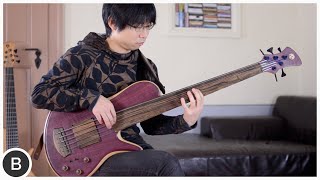 ADAMOVIC HALO 5 FRETLESS BASS [upl. by Adnylam]