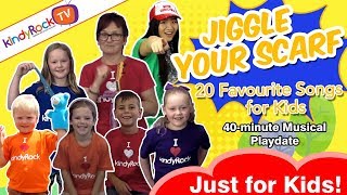 Jiggle Your Scarf and Other Fun Songs for Kids From kindyRock  great songs for kids [upl. by Hirz]