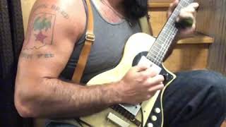 Reverend Peyton plays fingerstyle slide on a vintage Supro [upl. by Cappella]