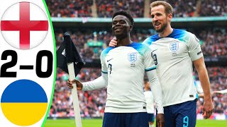 England vs Ukraine 20  All Goals and Highlights 26032023 💥 Kane amp Saka [upl. by Mendel]