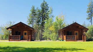 14x24 Log Cabins Walk Through Single Level Finished West Glacier Montana [upl. by Sweet]