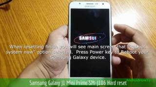 Samsung Galaxy J1 Mini Prime SMJ106 Hard reset [upl. by Siuqaj98]