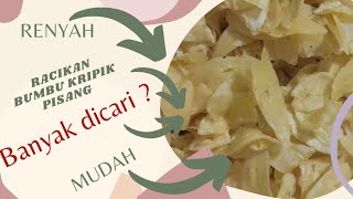 CARA MEMBUAT KRIPIK PISANG ASIN GURIH DAN RENYAH DENGAN RACIKAN BUMBU SEDERHANA [upl. by Suoirred622]